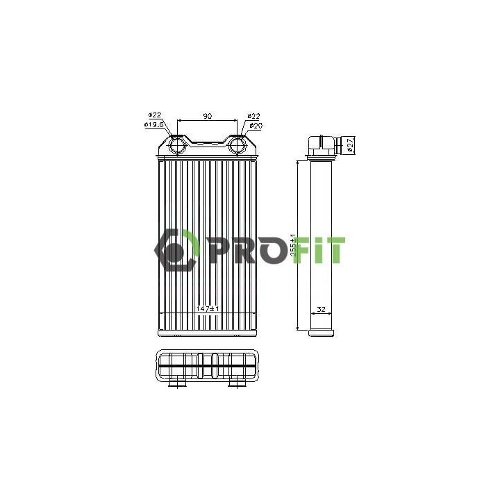 šilumokaitis, salono šildymas PROFIT 1760-0376