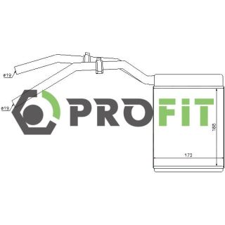 šilumokaitis, salono šildymas PROFIT 1760-0434