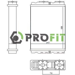 šilumokaitis, salono šildymas PROFIT 1760-0828