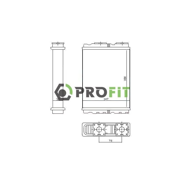 šilumokaitis, salono šildymas PROFIT 1760-0828