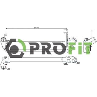 Tarpinis suslėgto oro aušintuvas, kompresorius PROFIT 1780-0152