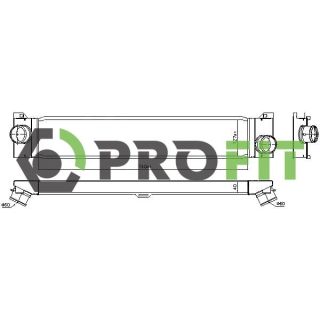 Tarpinis suslėgto oro aušintuvas, kompresorius PROFIT 1780-0167