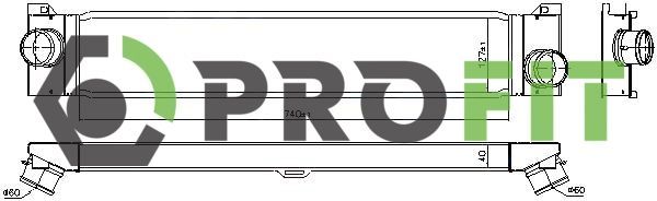 Tarpinis suslėgto oro aušintuvas, kompresorius PROFIT 1780-0167