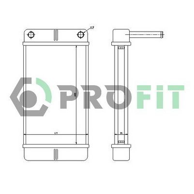 Tarpinis suslėgto oro aušintuvas, kompresorius PROFIT PR 2092T1