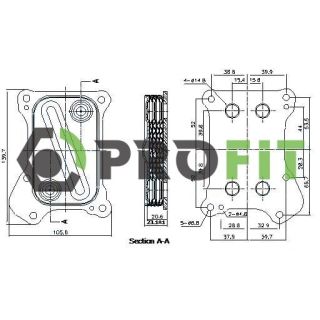 Alyvos aušintuvas, variklio alyva PROFIT 1745-0005