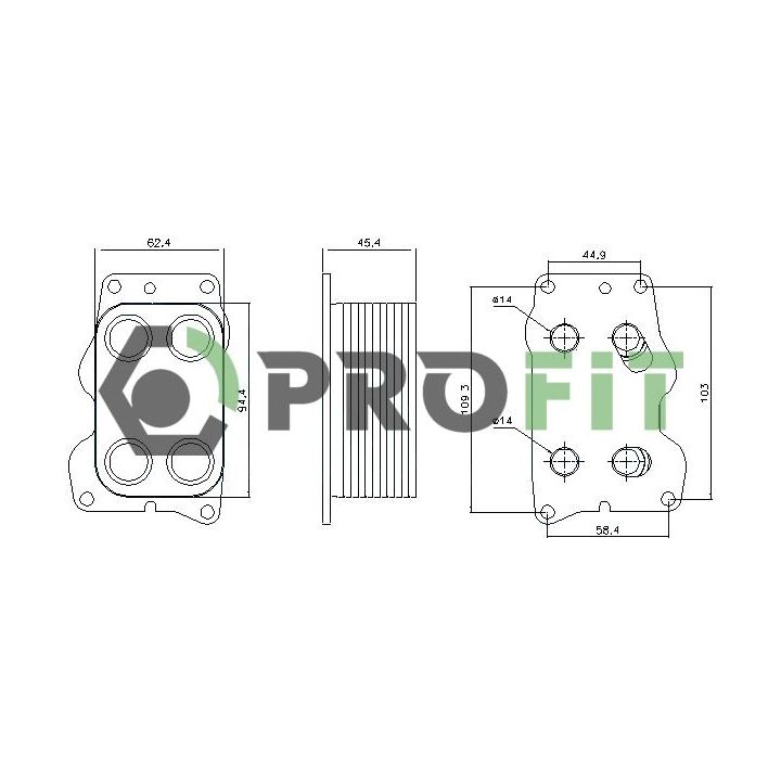 Alyvos aušintuvas, variklio alyva PROFIT 1745-0011