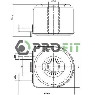 Alyvos aušintuvas, variklio alyva PROFIT 1745-0024