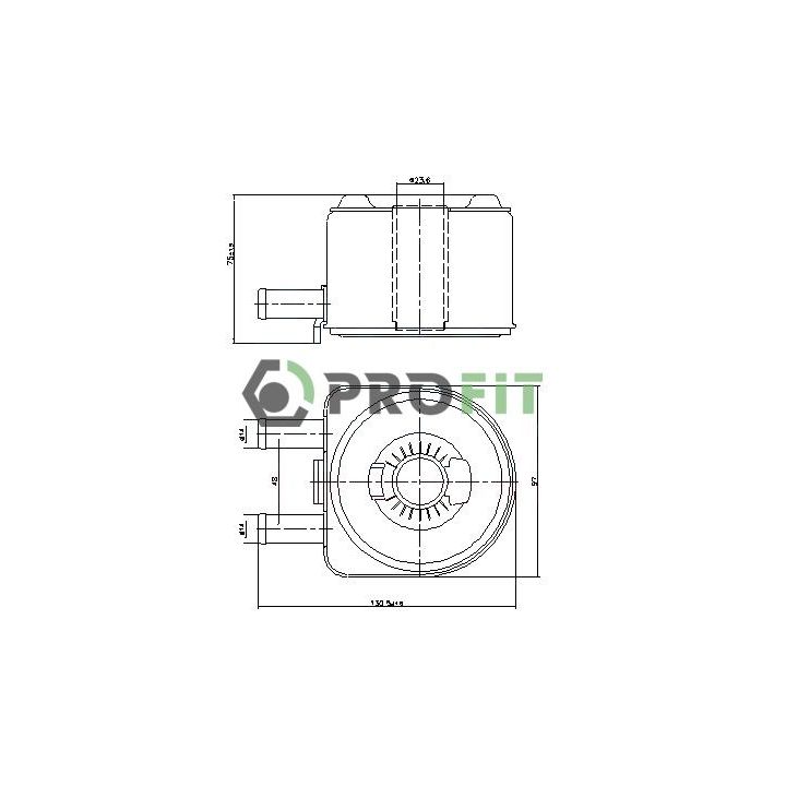 Alyvos aušintuvas, variklio alyva PROFIT 1745-0024