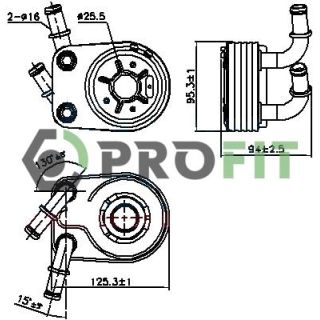 Alyvos aušintuvas, variklio alyva PROFIT 1745-0029