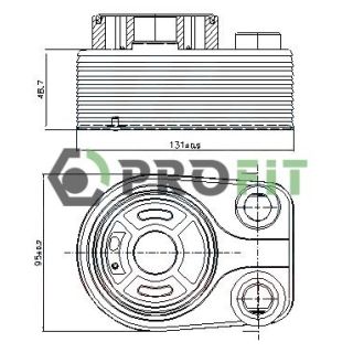 Alyvos aušintuvas, variklio alyva PROFIT 1745-0030
