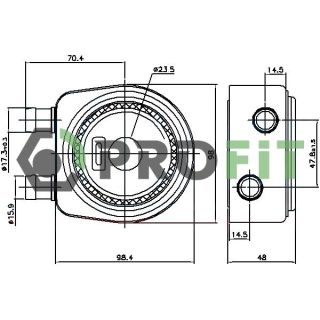 Alyvos aušintuvas, variklio alyva PROFIT 1745-0048