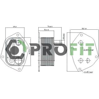 Alyvos aušintuvas, variklio alyva PROFIT 1745-0052