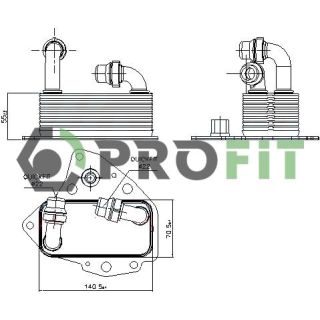 Alyvos aušintuvas, variklio alyva PROFIT 1745-0071