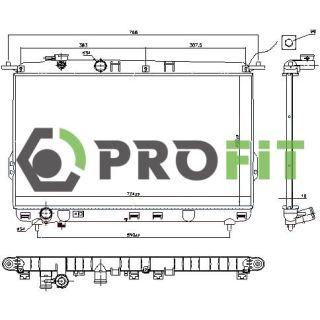 Radiatorius, variklio aušinimas PROFIT 1740-0147