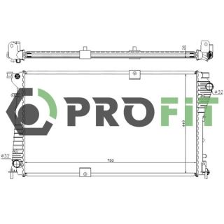 Radiatorius, variklio aušinimas PROFIT 1740-0171