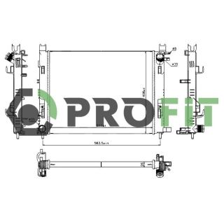 Radiatorius, variklio aušinimas PROFIT 1740-0180