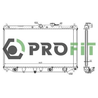 Radiatorius, variklio aušinimas PROFIT 1740-0208