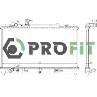 Radiatorius, variklio aušinimas PROFIT 1740-0221