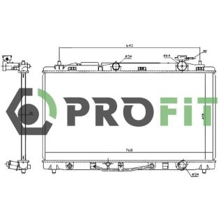 Radiatorius, variklio aušinimas PROFIT 1740-0402