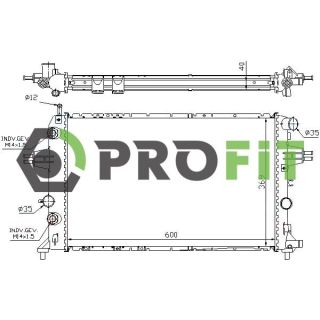 Radiatorius, variklio aušinimas PROFIT 1740-0410