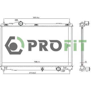 Radiatorius, variklio aušinimas PROFIT 1740-0420
