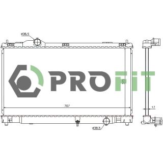 Radiatorius, variklio aušinimas PROFIT 1740-0421