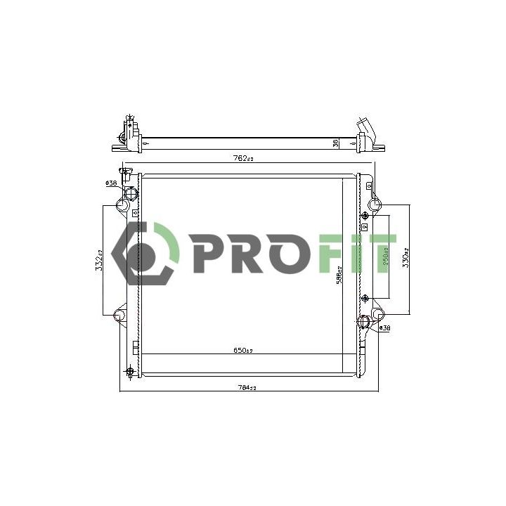 Radiatorius, variklio aušinimas PROFIT 1740-0422