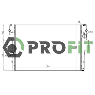 Radiatorius, variklio aušinimas PROFIT 1740-0701