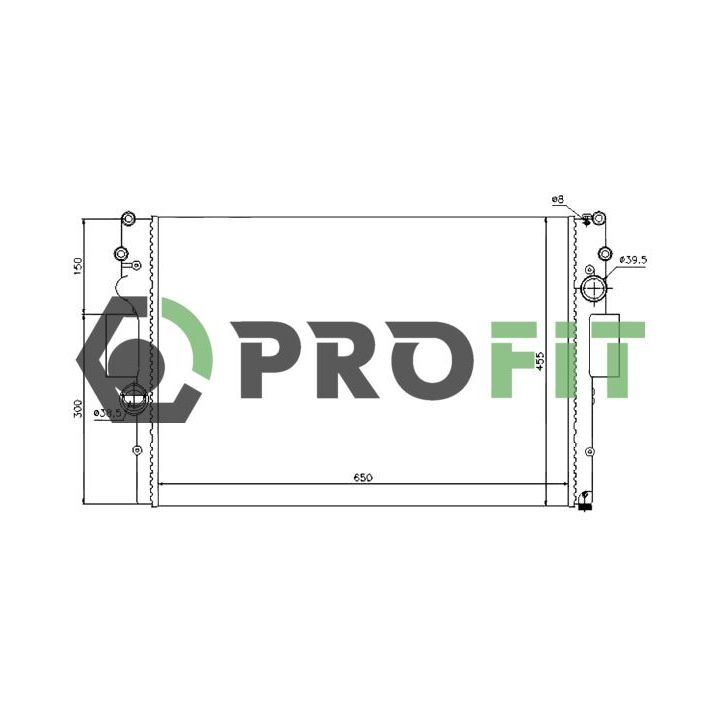 Radiatorius, variklio aušinimas PROFIT 1740-0701