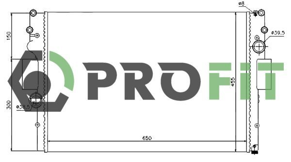 Radiatorius, variklio aušinimas PROFIT 1740-0701