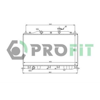 Radiatorius, variklio aušinimas PROFIT PR 1804A1