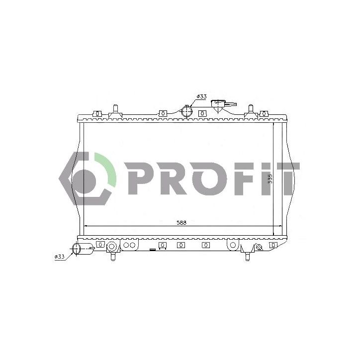 Radiatorius, variklio aušinimas PROFIT PR 1804A3