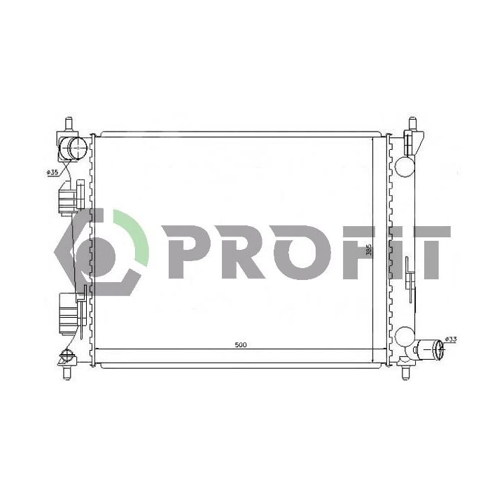 Radiatorius, variklio aušinimas PROFIT PR 1804A6