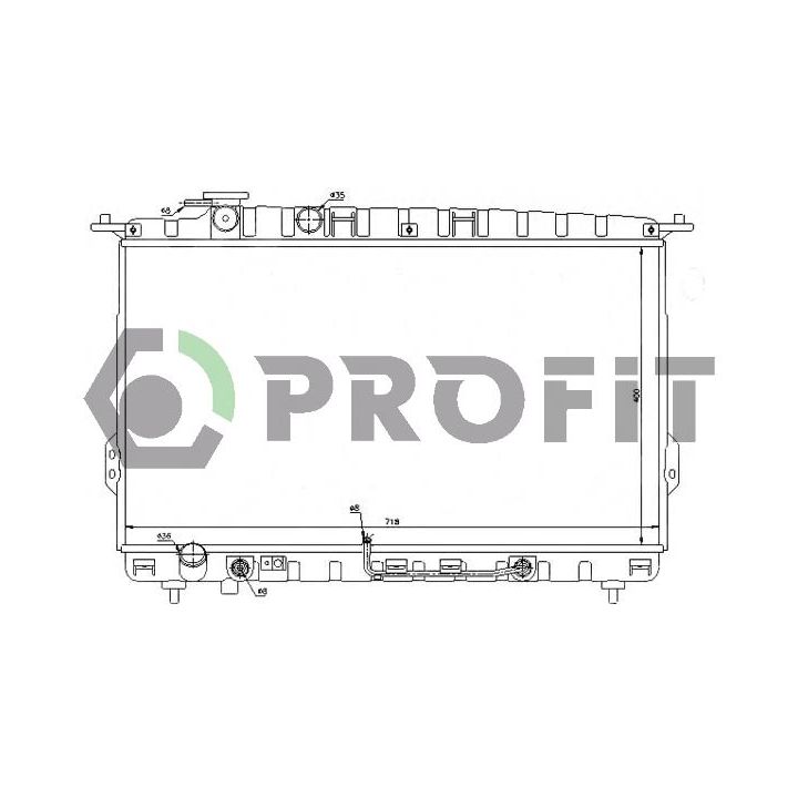 Radiatorius, variklio aušinimas PROFIT PR 1807A2
