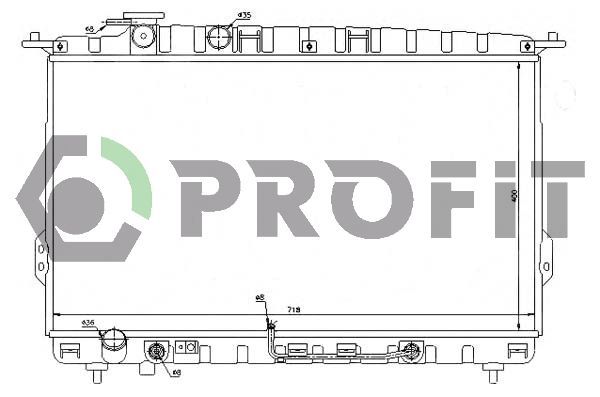 Radiatorius, variklio aušinimas PROFIT PR 1807A2