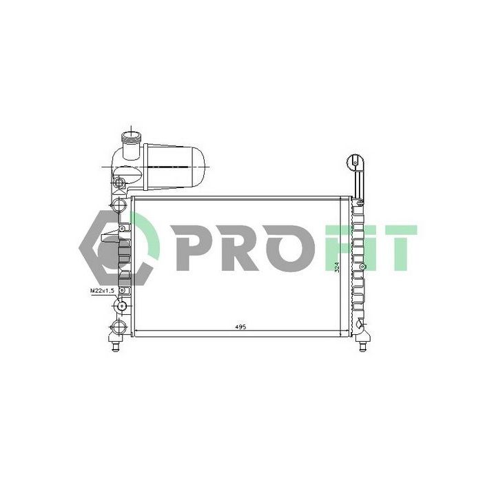 Radiatorius, variklio aušinimas PROFIT PR 2410A1