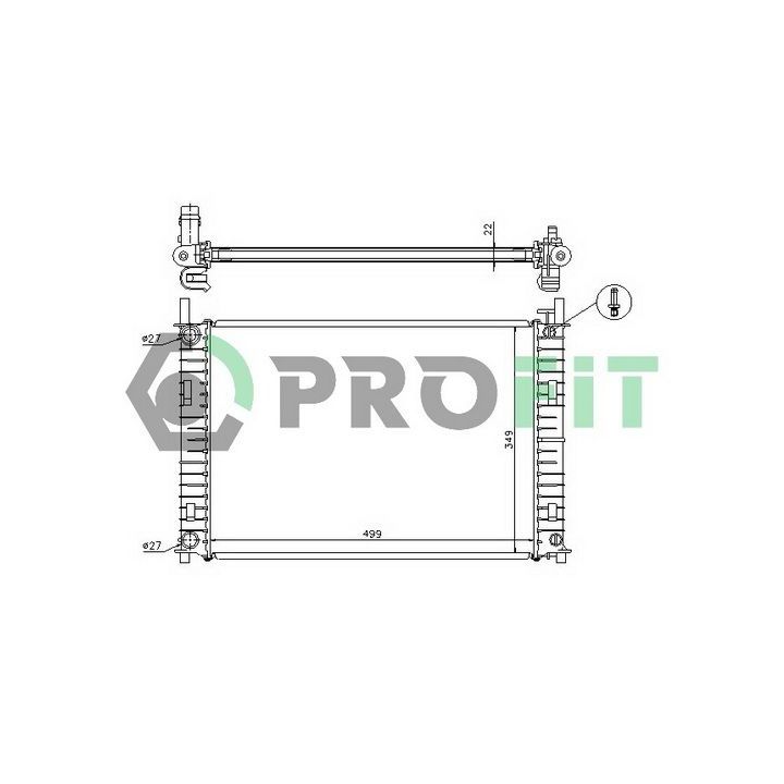 Radiatorius, variklio aušinimas PROFIT PR 2562A2