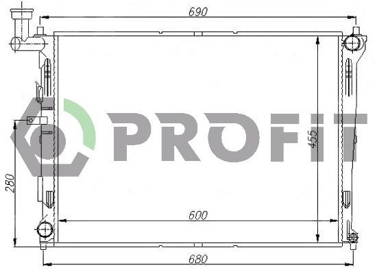 Radiatorius, variklio aušinimas PROFIT PR 2910A1