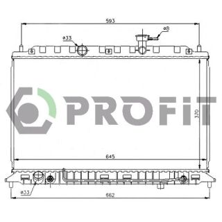 Radiatorius, variklio aušinimas PROFIT PR 2910A6