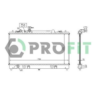 Radiatorius, variklio aušinimas PROFIT PR 3030A1