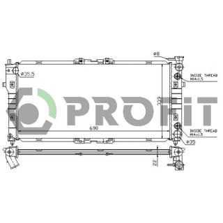 Radiatorius, variklio aušinimas PROFIT PR 3030A3