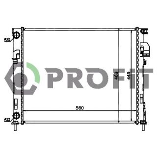 Radiatorius, variklio aušinimas PROFIT PR 5058A5