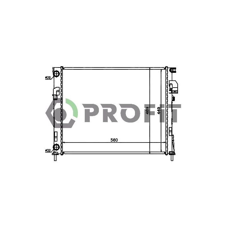 Radiatorius, variklio aušinimas PROFIT PR 5058A5