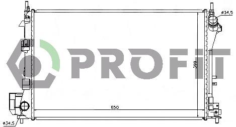 Radiatorius, variklio aušinimas PROFIT PR 5079A4