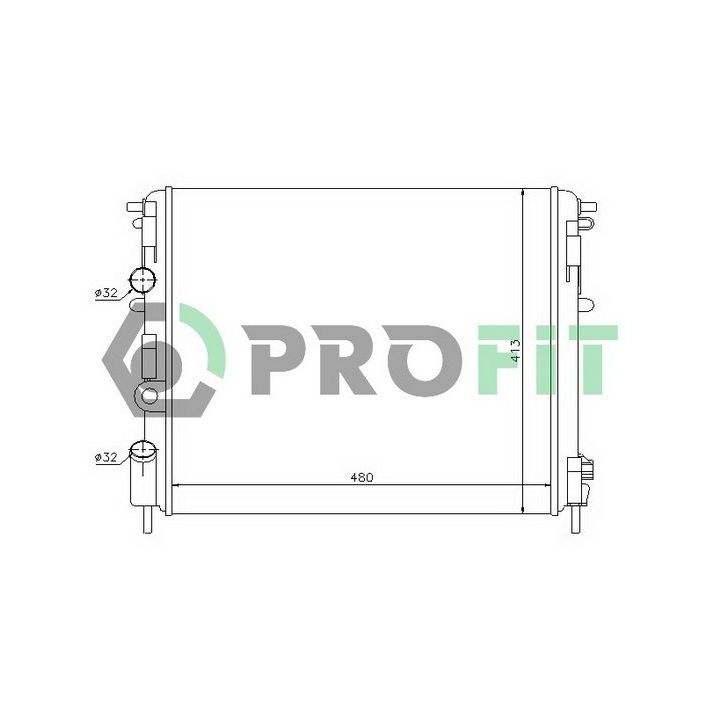 Radiatorius, variklio aušinimas PROFIT PR 6032A1