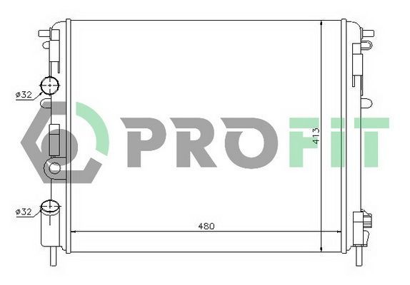 Radiatorius, variklio aušinimas PROFIT PR 6032A1