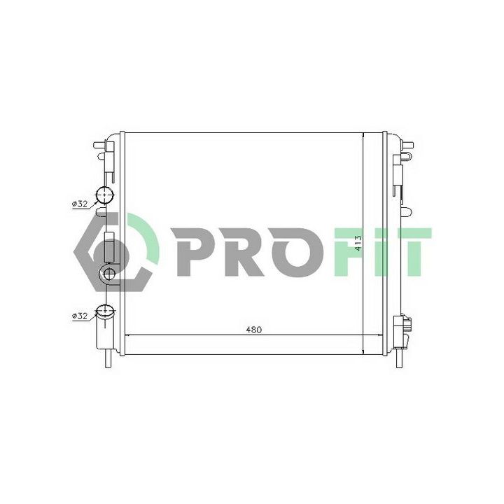 Radiatorius, variklio aušinimas PROFIT PR 6037N3