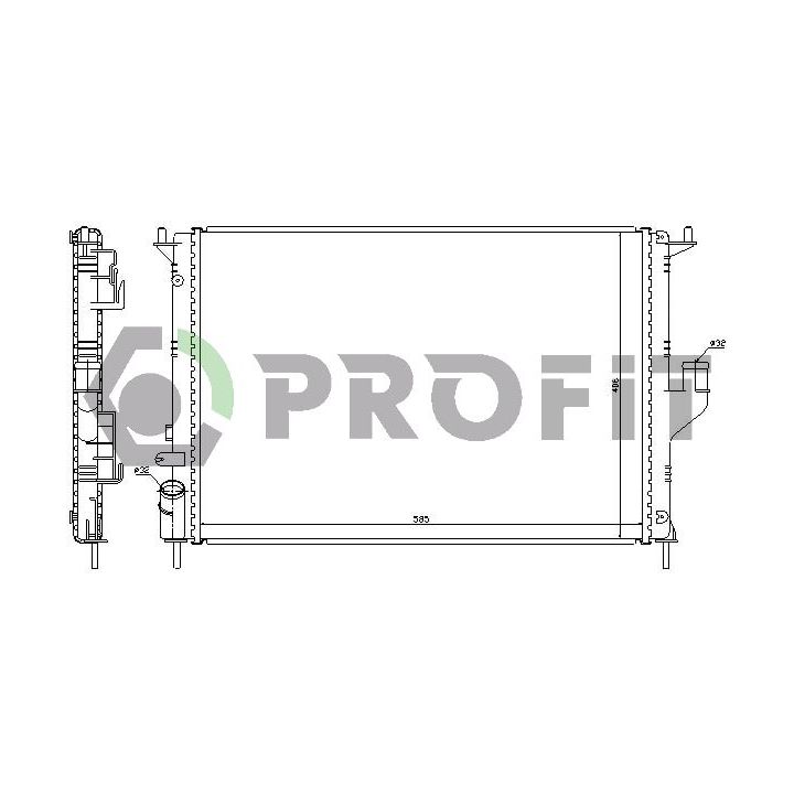 Radiatorius, variklio aušinimas PROFIT PR 6037N5