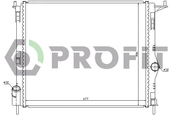 Radiatorius, variklio aušinimas PROFIT PR 6037N6