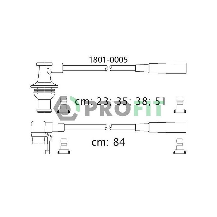 Uždegimo laido komplektas PROFIT 1801-0005